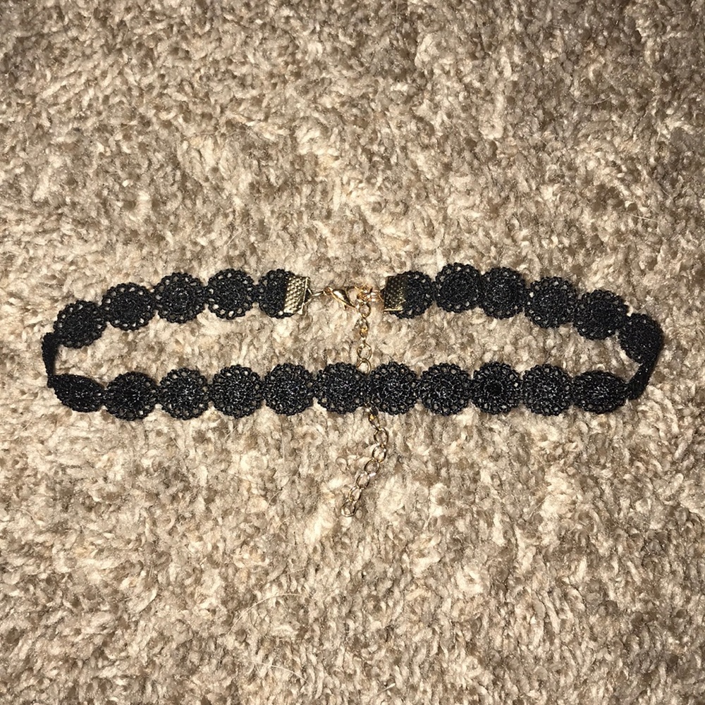 Black lace choker necklace. Never worn!